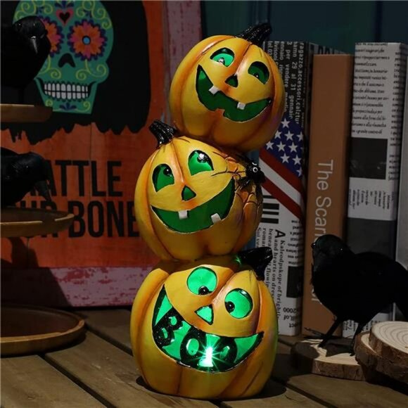 Pumpkin Table Lamp Decorative Light for Halloween - Picture 3 of 7